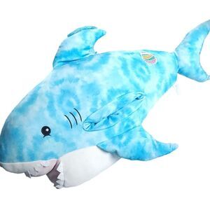 Squishmallow Luther the Shark 22" Hugmallows UltraSoft HTF Easter Version Plush